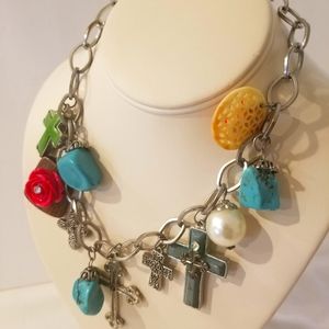 UNIQUE Cross Charm with Various Christian Charms